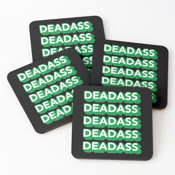 Item preview, Deadass Typography - Green designed and sold by MOREDANKMEMES.