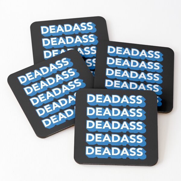 Item preview, Deadass Typography - Blue designed and sold by MOREDANKMEMES.