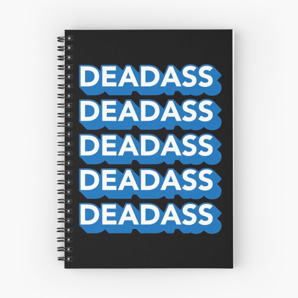 Item preview, Deadass Typography - Blue designed and sold by MOREDANKMEMES.
