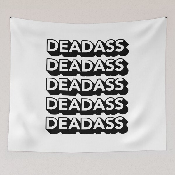 Item preview, Deadass Typography - Black designed and sold by MOREDANKMEMES.