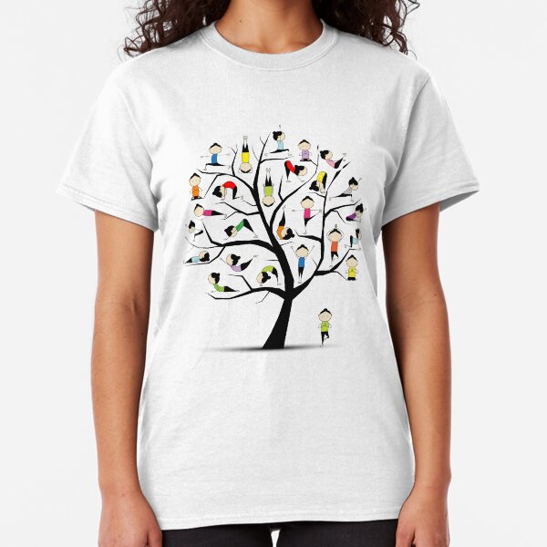 Yoga practice, tree concept Classic T-Shirt