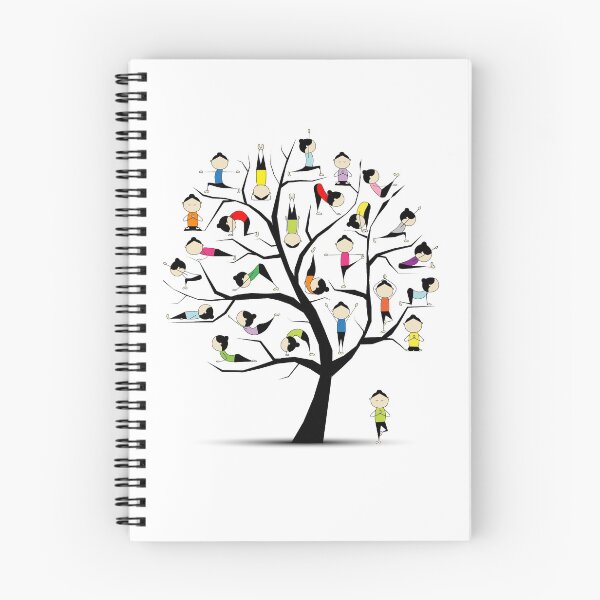 Item preview, Yoga practice, art tree concept. Asana set for yoga lover designed and sold by Kudryashka.