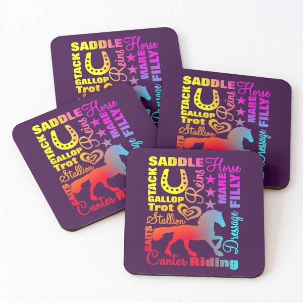 Item preview, Horse Lovers Colorful Bright Horse Riding Themed Design designed and sold by Artification.