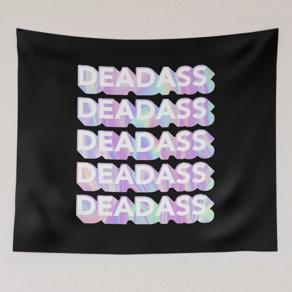 Item preview, Deadass Typography - Iridescent  designed and sold by MOREDANKMEMES.