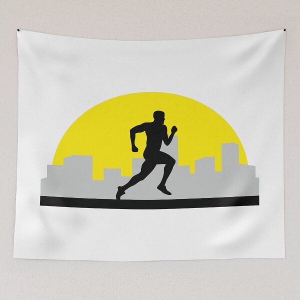 Item preview, Runner, run, city run, skyline designed and sold by claudiasartwork.