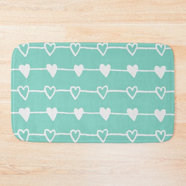 Item preview, Hand Drawn Hearts - Light Cyan designed and sold by Blue-Banana.