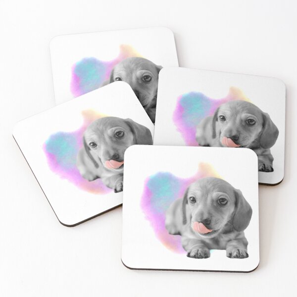 Item preview, Cute Dachshund Puppy Watercolor designed and sold by tribbledesign.