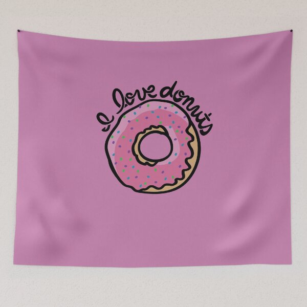 Aperçu de l'œuvre I love donuts créée et vendue par FrictionMaxxing.