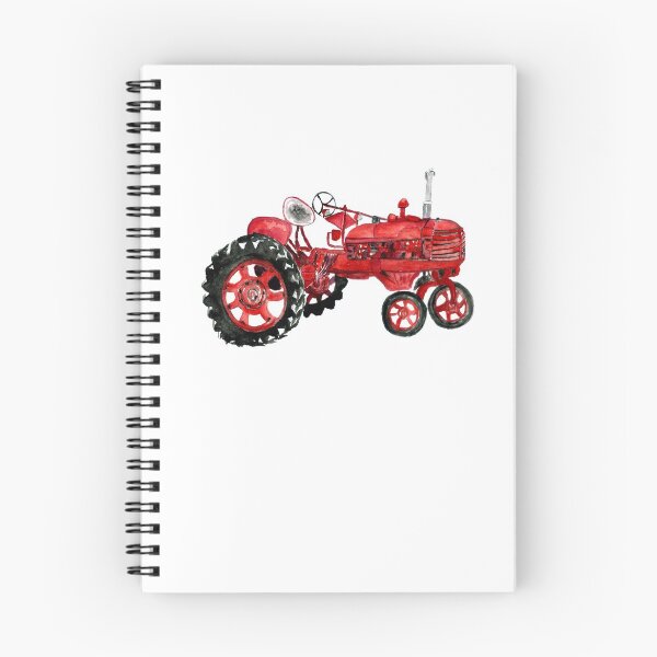 Item preview, Old Red Tractor in watercolors  designed and sold by AnnArtshock.