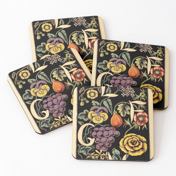 Item preview, The alphabet of flowers and fruit - Letters E, F, G, and H designed and sold by DejaVuStudio.
