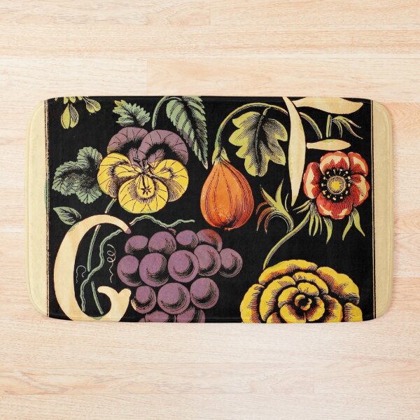 Item preview, The alphabet of flowers and fruit - Letters E, F, G, and H designed and sold by DejaVuStudio.