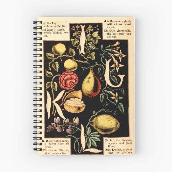 Item preview, The alphabet of flowers and fruit - Letters I, J, K, and L designed and sold by DejaVuStudio.