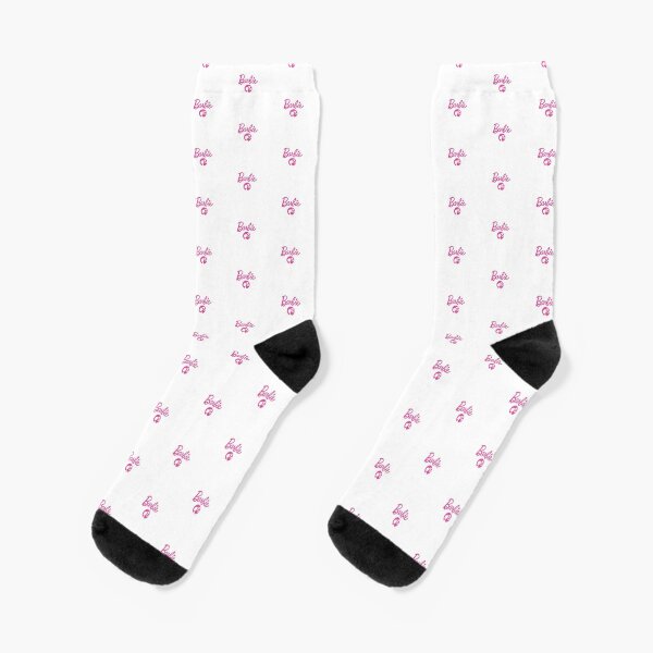 Barbie Logo Socks Redbubble - barbie pink glitter bow dress roblox