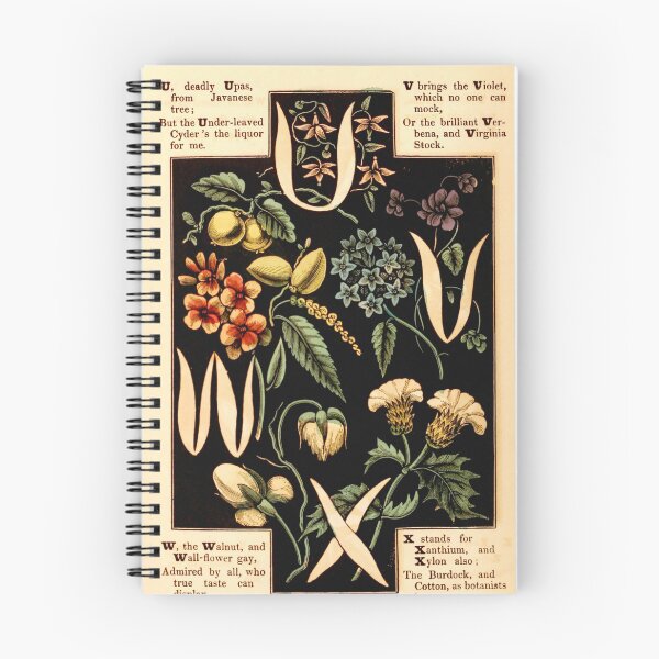 Item preview, The alphabet of flowers and fruit - Letters U, V, W, and X designed and sold by DejaVuStudio.