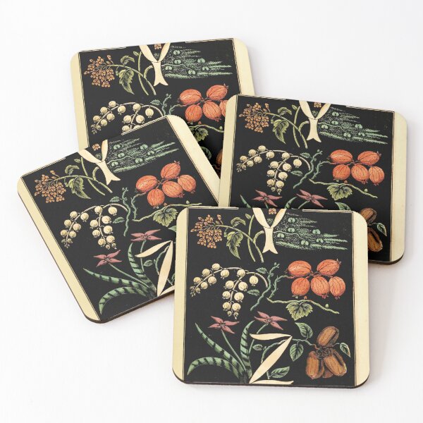 Item preview, The alphabet of flowers and fruit - Letters Y and Z designed and sold by DejaVuStudio.