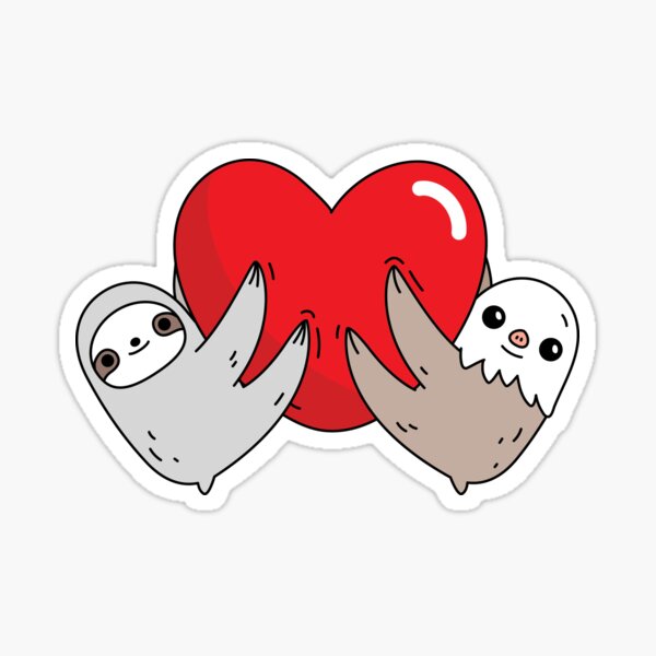 The love sloths Sticker