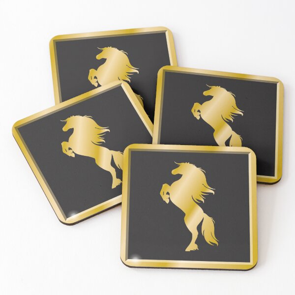 Item preview, Wild stallion in gold frame designed and sold by icebear22.