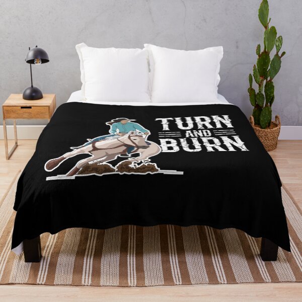 Item preview, Female Barrel Racer Turn And Burn designed and sold by kudostees.