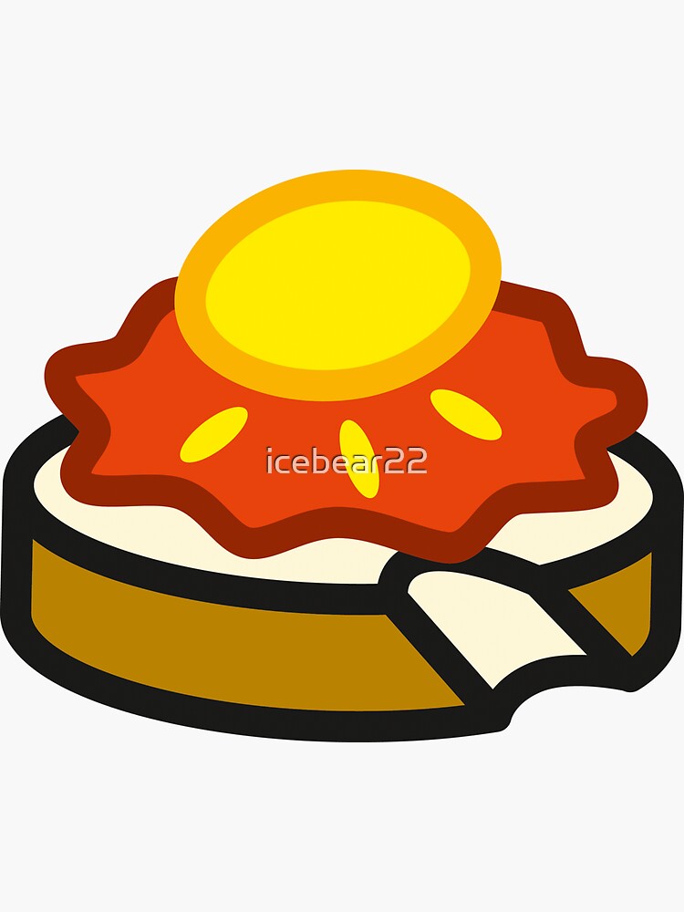Cute Bread With Cute Strawberry Jam Cartoon - Breakfast - Magnet