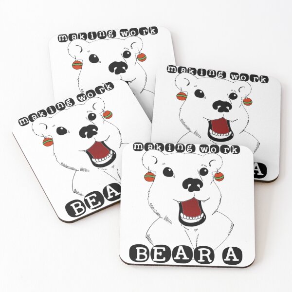 Item preview, Work colleagues Christmas gift or card office polarBEAR A BAUBLES  designed and sold by Optimisticink.