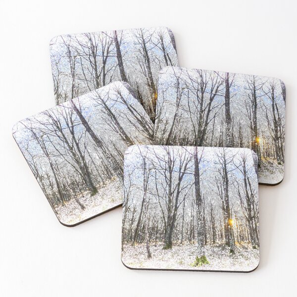 Item preview, Sunrise Snow Forest Art designed and sold by Londonimages.