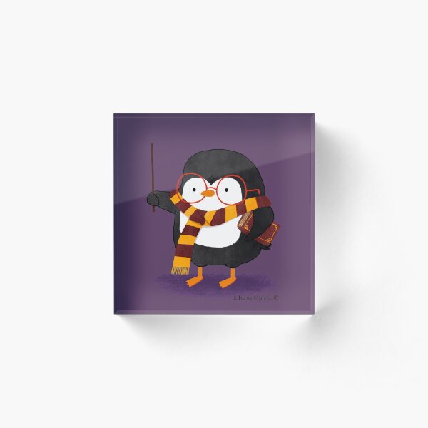 The Wizard Penguin Acrylic Block