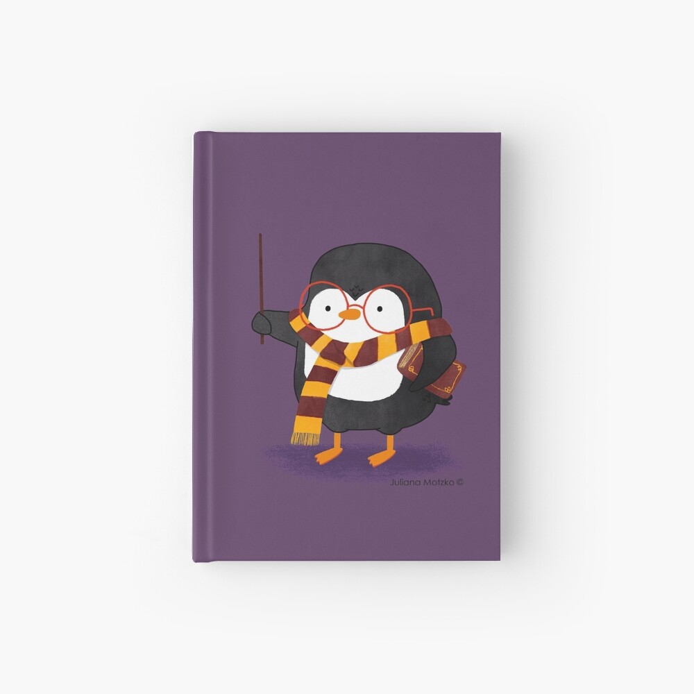 The Wizard Penguin Hardcover Journal
