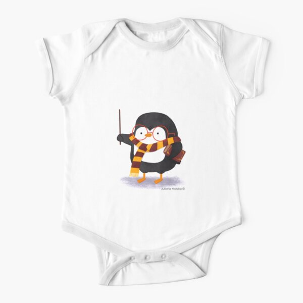 The Wizard Penguin Short Sleeve Baby One-Piece