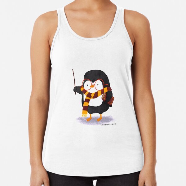 The Wizard Penguin Racerback Tank Top