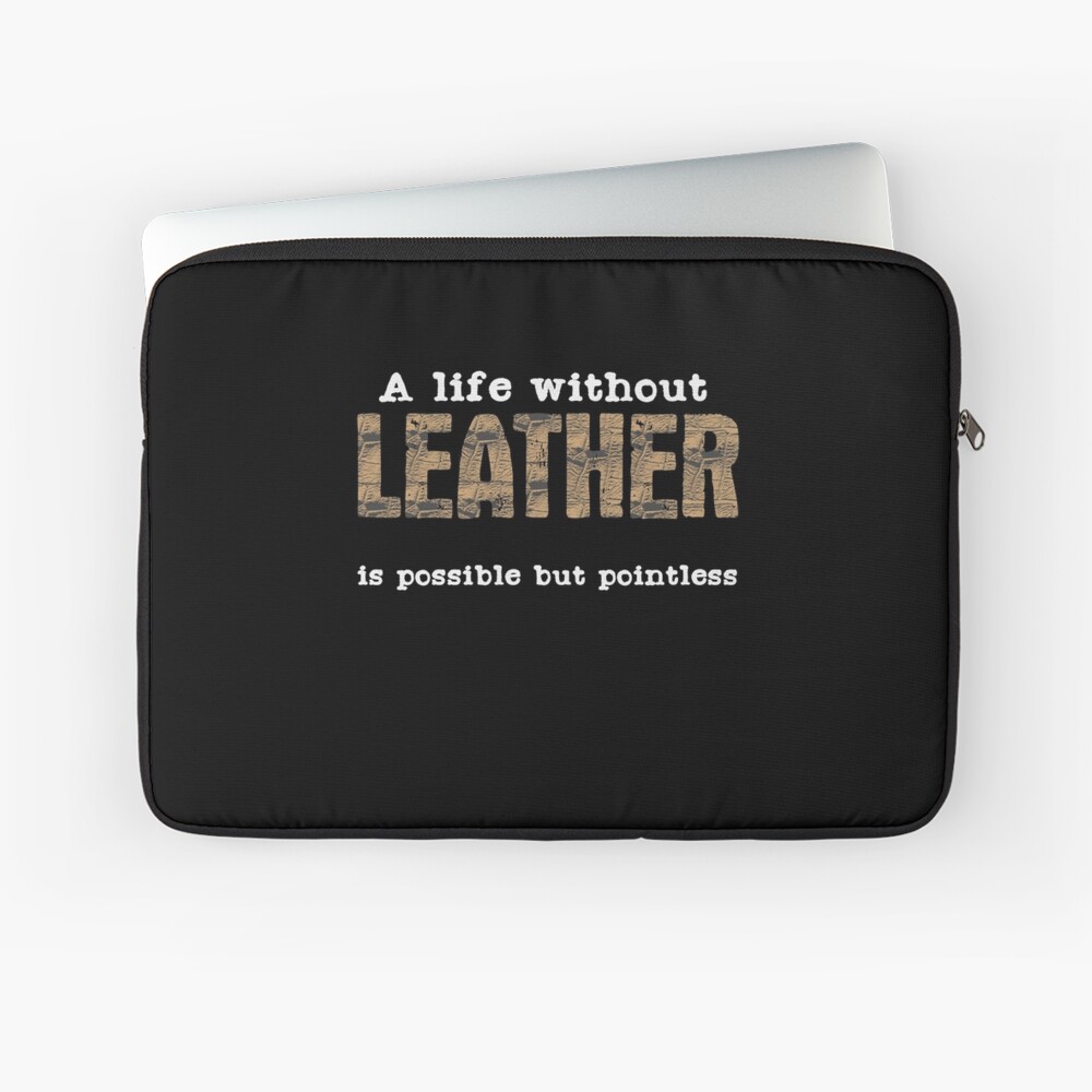 Coque Et Skin Adhesive Ipad Citation D Artisanat En Cuir Travail Du Cuir Par Desdesigner Redbubble