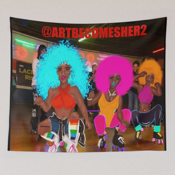 Item preview, At The Roller Rink designed and sold by ArtBecomesHer2.