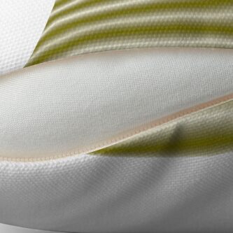 Alternate view of Vibrating Horizontal Bars - Lemon Yellow Throw Pillow