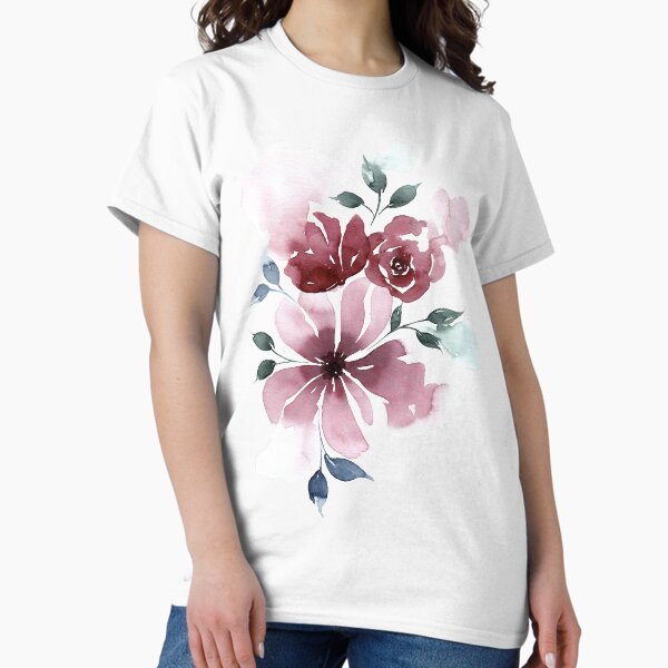 Vista previa del artículo con la obra «Moderno Waterclor Florals No. 3», diseñado y vendido por Kris  Kivu.