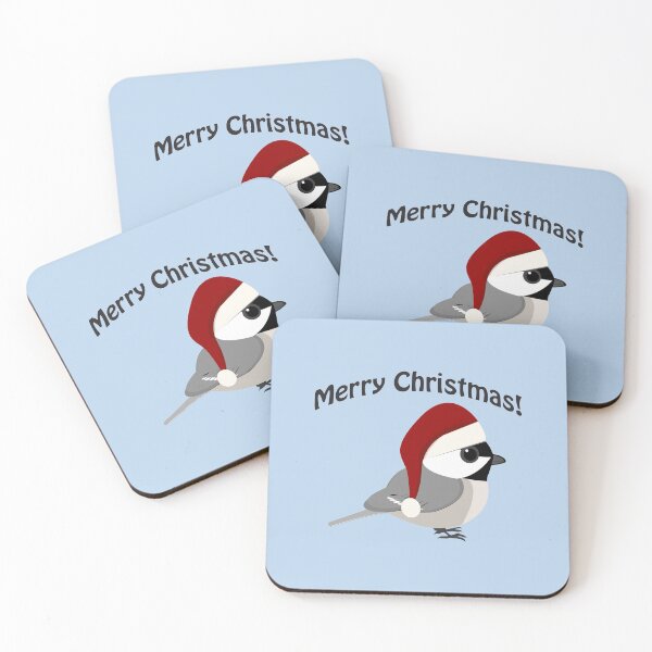 Item preview, Merry Christmas! Chickadee designed and sold by Hedgie Designs.