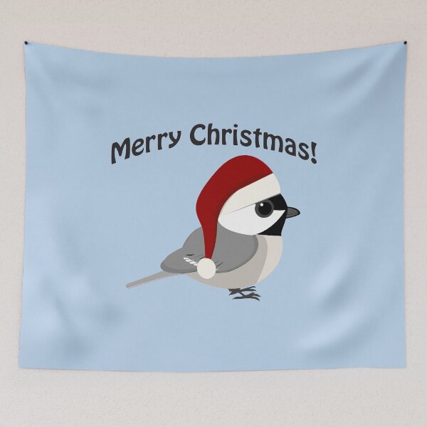 Item preview, Merry Christmas! Chickadee designed and sold by Hedgie Designs.