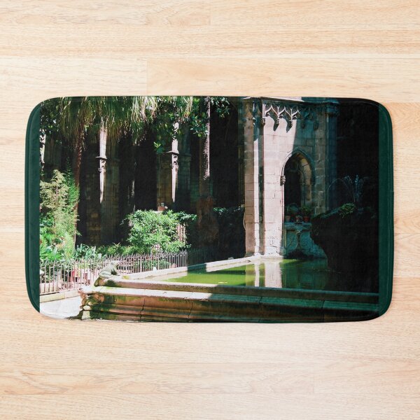 Item preview, Barcelona Church Pond with Frog Photograph by Larry Simpson designed and sold by simpson92.