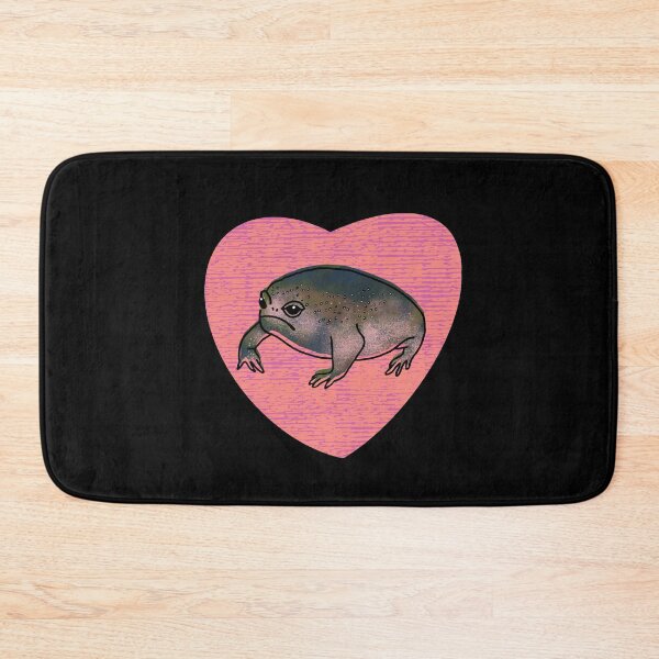 Item preview, Cute Black Desert Rain Frog Love Heart designed and sold by okpinsPets.