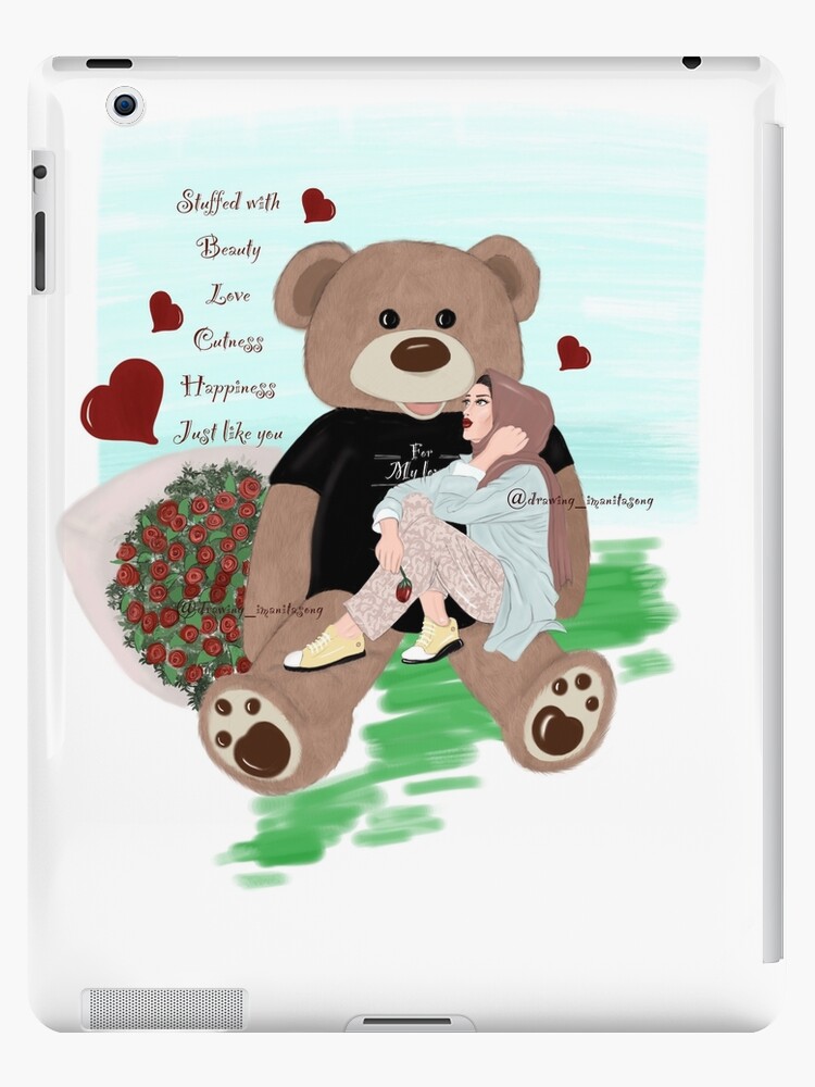 Beautiful Girl in Hijab Cartoon iPad Case & Skin for Sale by