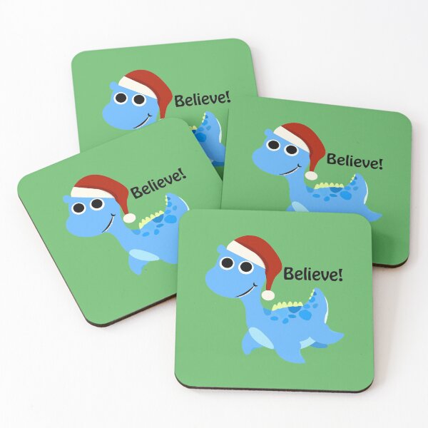 Item preview, Believe! Cute Santa Nessie designed and sold by Hedgie Designs.