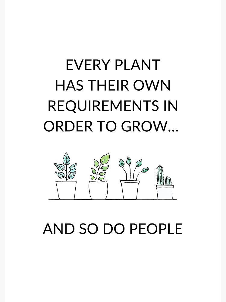 "Plant Quote" Poster for Sale by laurabeeson Redbubble