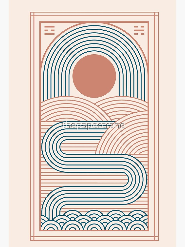 Thumbnail 2 of 2, Art Board Print, Zen River designed and sold by thepapercrane.
