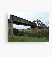 Crookwell Line - Wollondilly River Bridge (2) Canvas Print