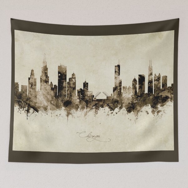Item preview, Chicago Illinois Skyline designed and sold by ArtPrints.