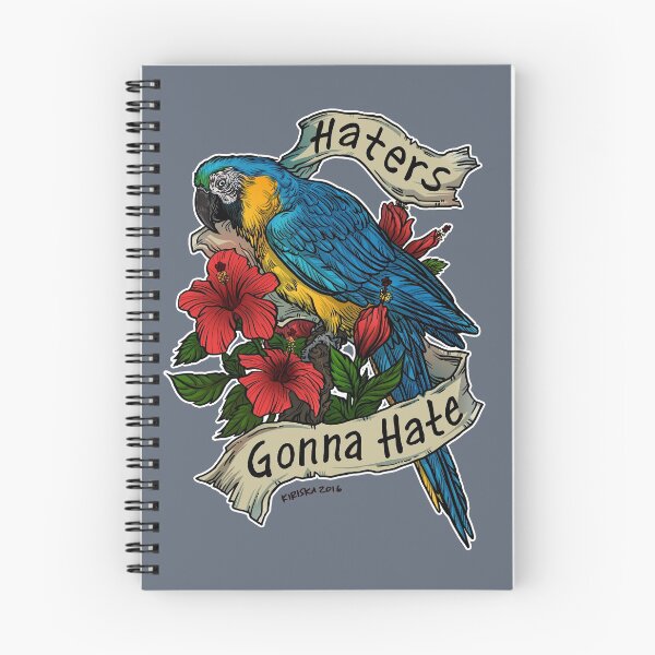 Item preview, Haters Gonna Hate (blue & gold macaw) designed and sold by KIRISKA.