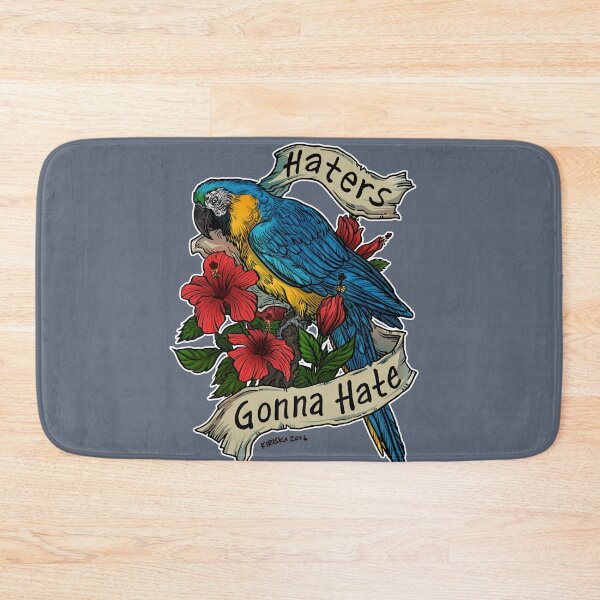 Item preview, Haters Gonna Hate (blue & gold macaw) designed and sold by KIRISKA.