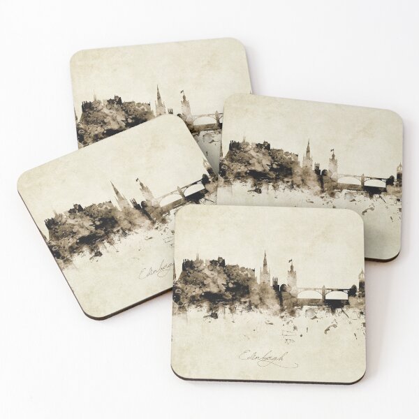 Item preview, Edinburgh Scotland Skyline designed and sold by ArtPrints.