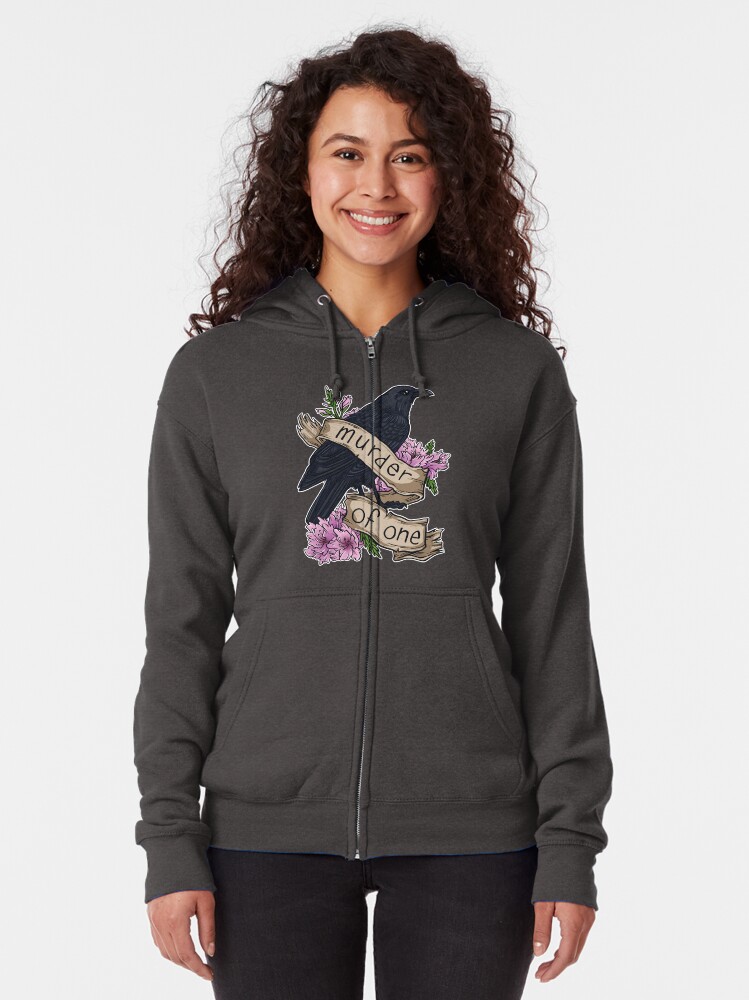 Download "Murder of One" Zipped Hoodie by kiriska | Redbubble