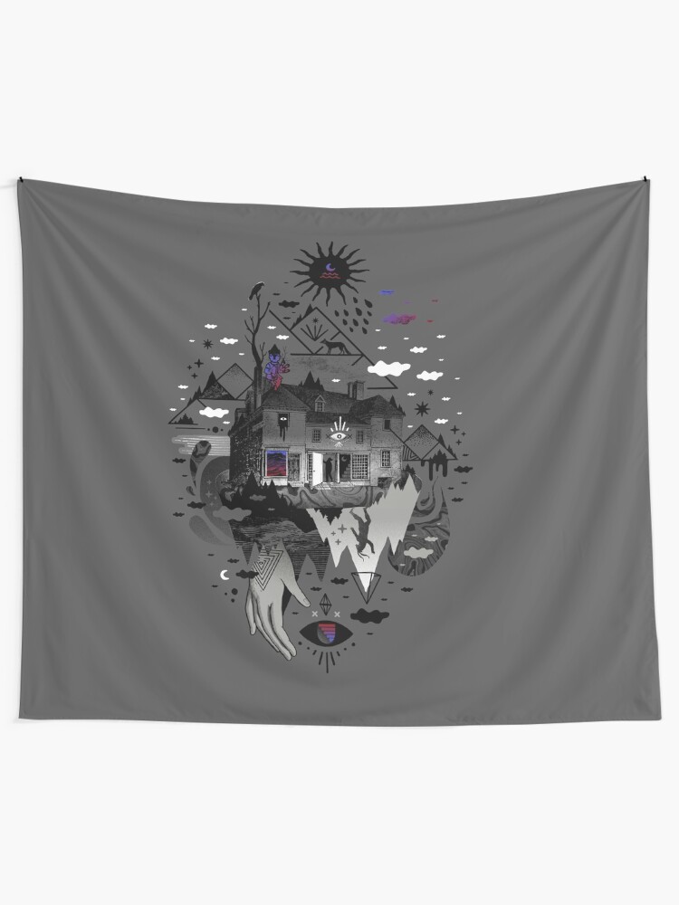 Alternate view of House is Not a Home Tapestry
