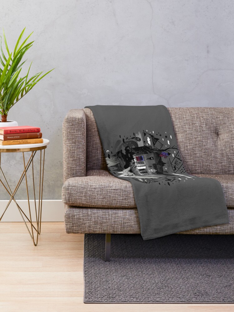 Alternate view of House is Not a Home Throw Blanket