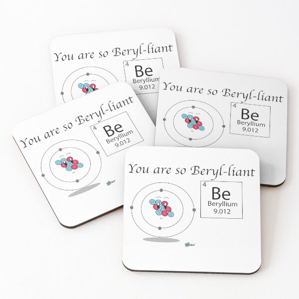 Item preview, Beryllium Pun  designed and sold by BlurLLC.